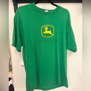 John Deere Classic Green Tee with Yellow Logo
